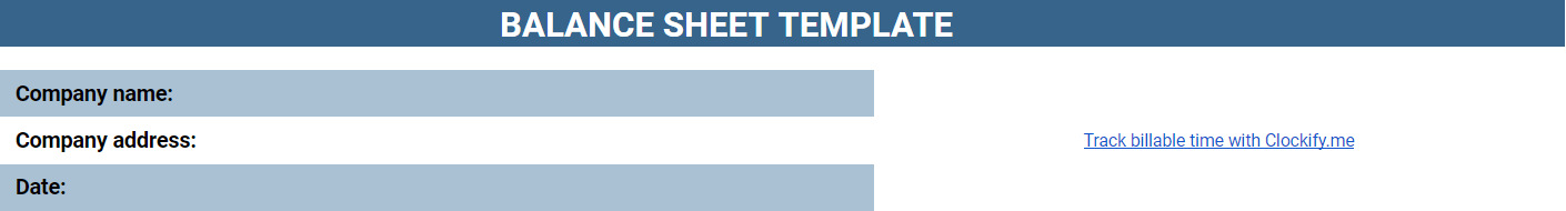 Balance Sheet Template instructions 1