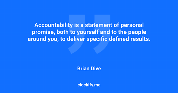 Quote about accountability