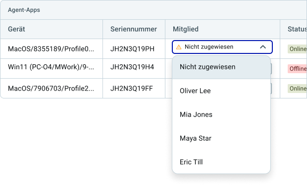 Assign members in Clockify's activity tracking