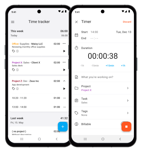 free time clock app for android hours tracker