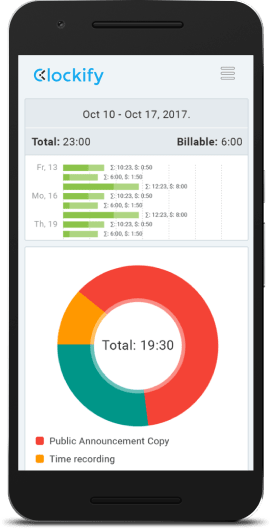 Clockify android