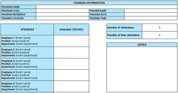 Employee Attendance Tracker Excel Templates 2022 
