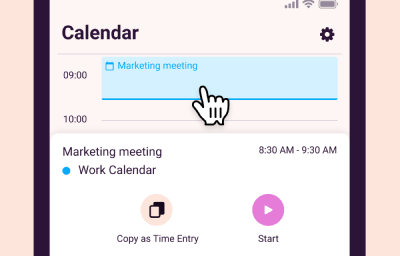 toggl calendar integration