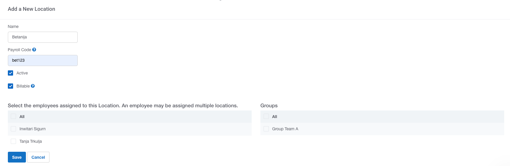 Add a new location in Buddy Punch