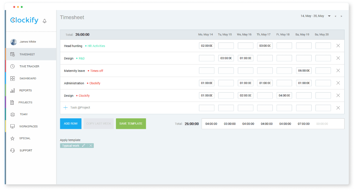 Choosing best time tracking tool - timesheet