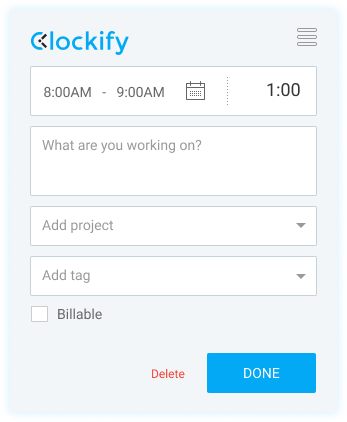 Appli de suivi de productivité - saisir les détails