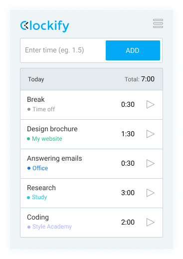 Habit tracker app - manually log activity