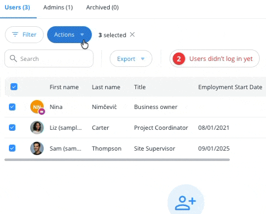 Setting rates in Connecteam