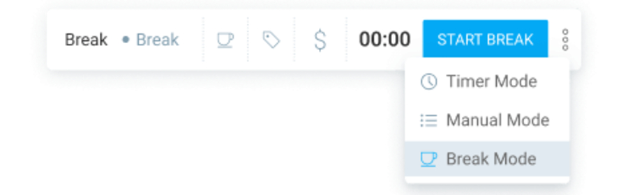 Timer modes in Clockify