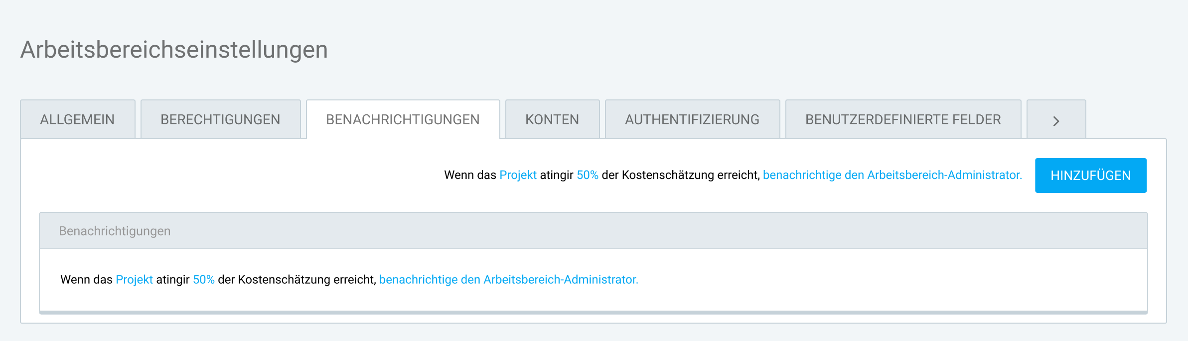 Setting up project alerts in Clockify