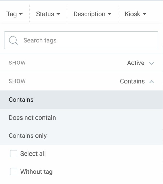 tags in Clockify