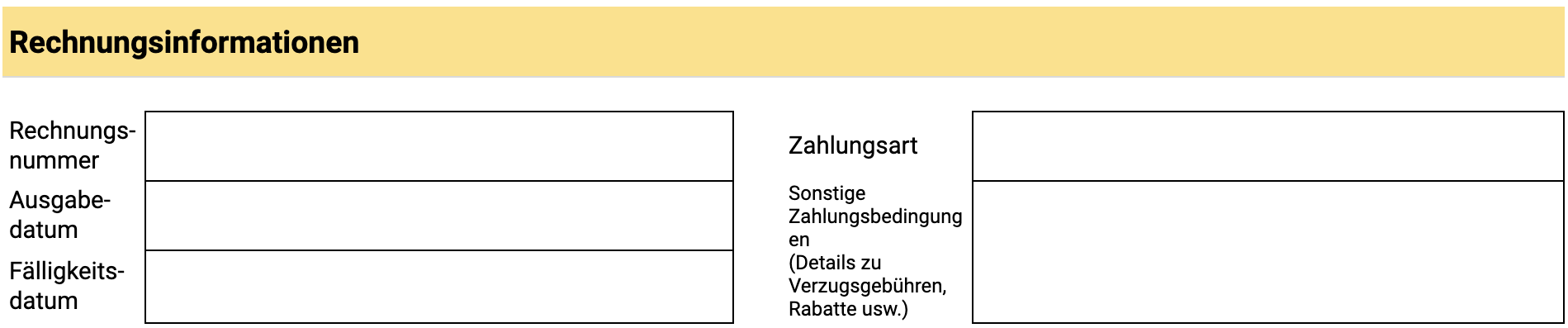 invoice templates invoice information