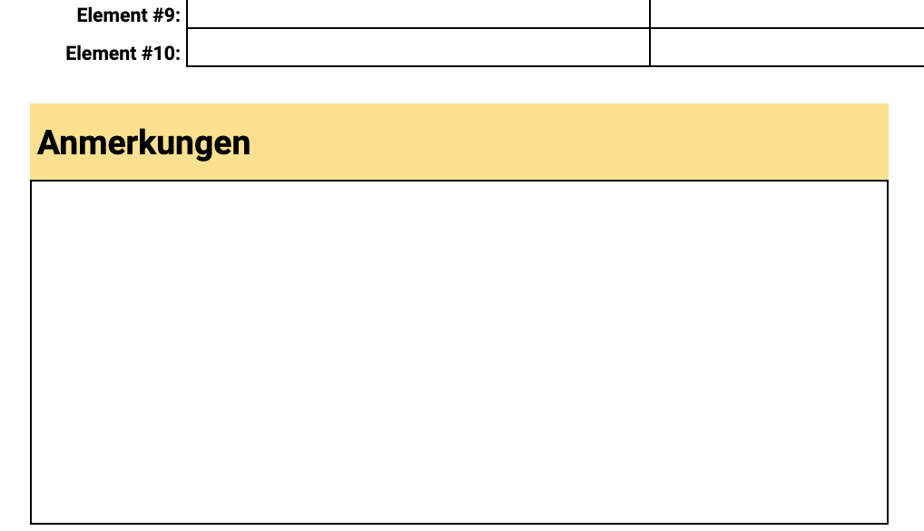 invoice templates notes