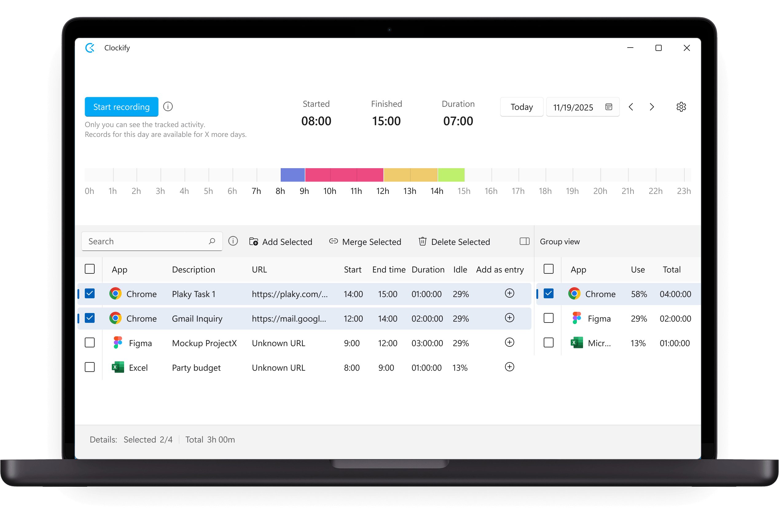 Time tracking for desktop — Clockify