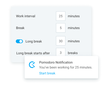 Desktop Pomodoro timer