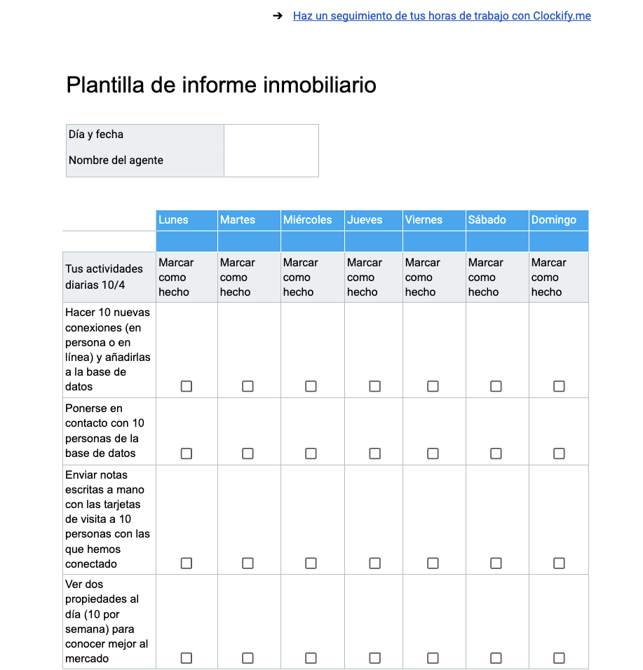 Plantilla de informe inmobiliario