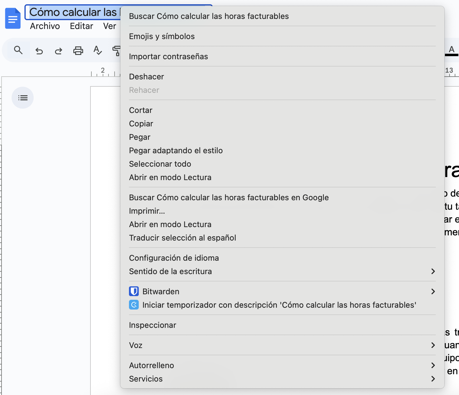 Crear descripciones de texto en la extensión de Chrome