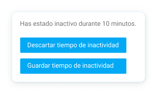 Detección de tiempo de inactividad