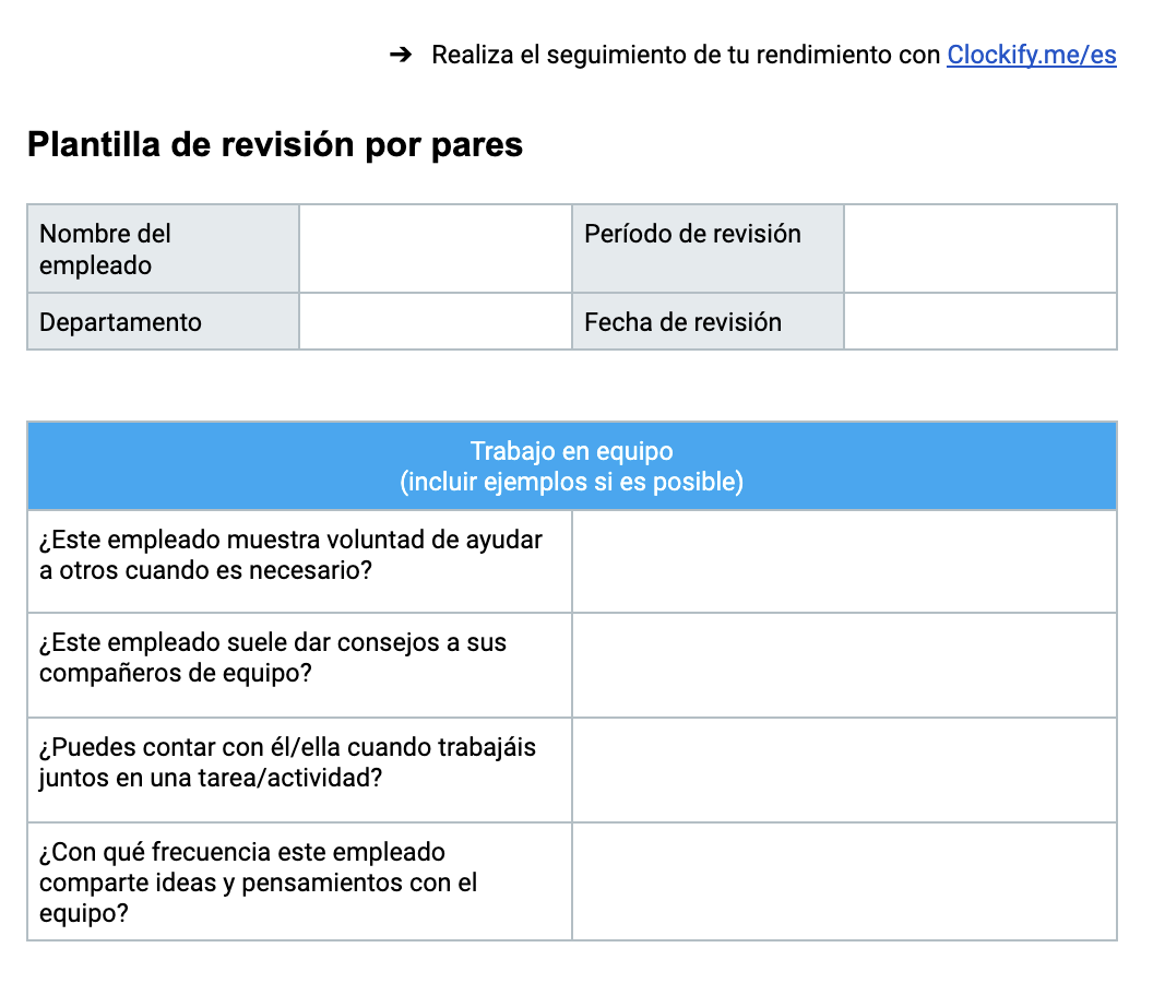 Plantilla de revisión por pares