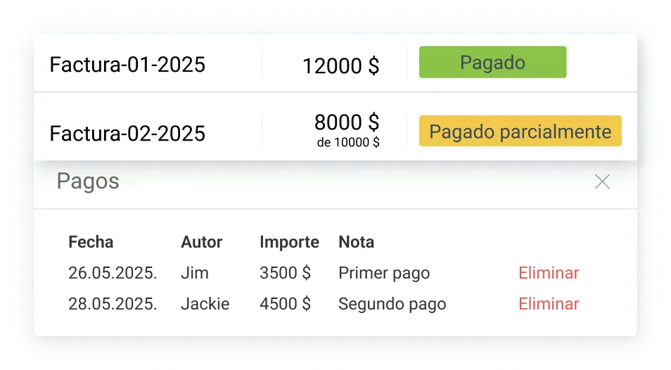 Sincroniza actualizaciones de pago