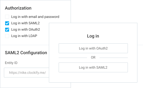 Configuración SSO en Clockfy