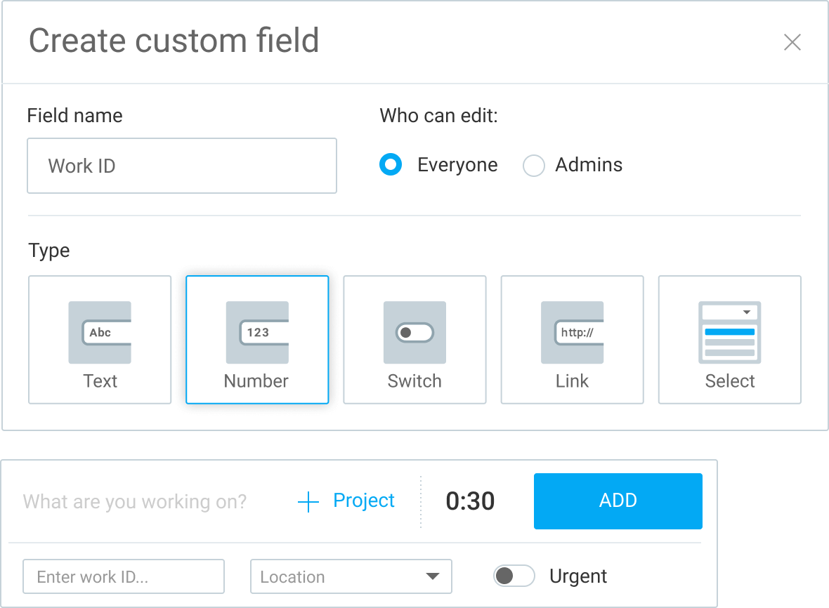 Custom fields