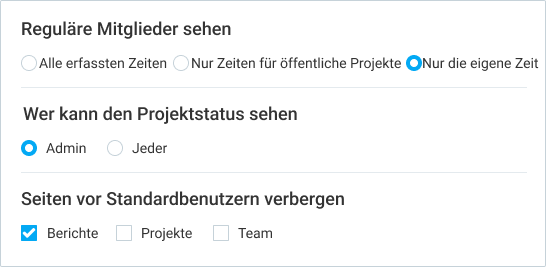 Extra features Hide pages
