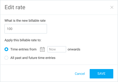 Extra features Historical rates