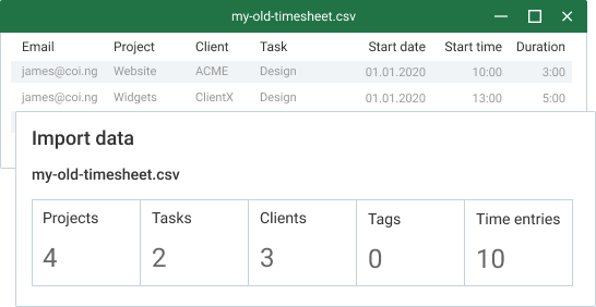 Ferramenta extra: Importar planilhas