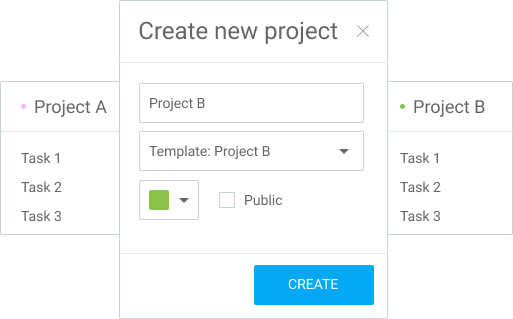 Ferramentas extras: Modelos de projetos