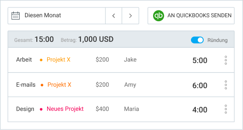 Extra features QuickBooks