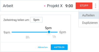 Extra features split time