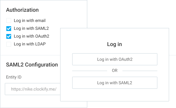 Extra features single sign-on