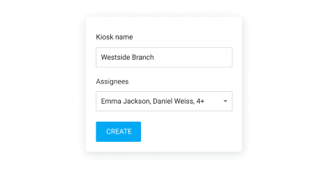 Kiosk feature - create kiosk