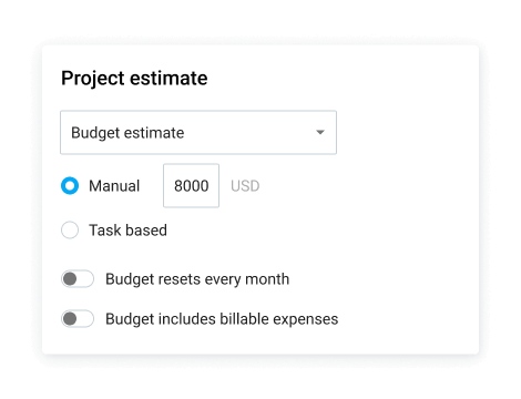 Budgetvoranschlag für ein Projekt