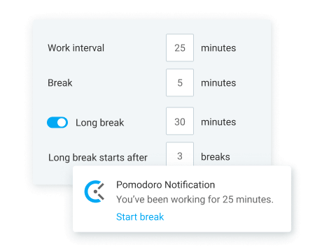 Pomodoro timer