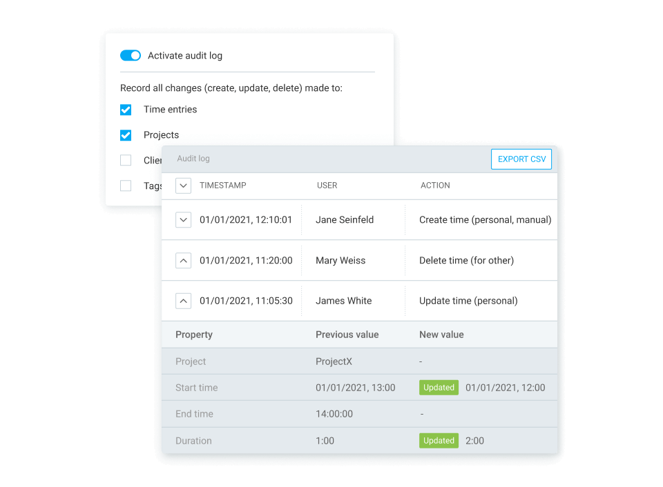 Timesheet - Clockify Features