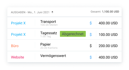 Ausgaben erfassen