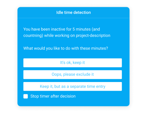 Idle detection