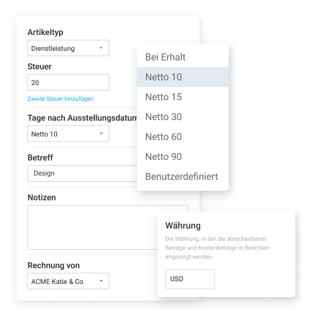 Default settings