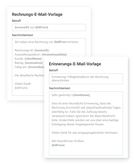 Email templates