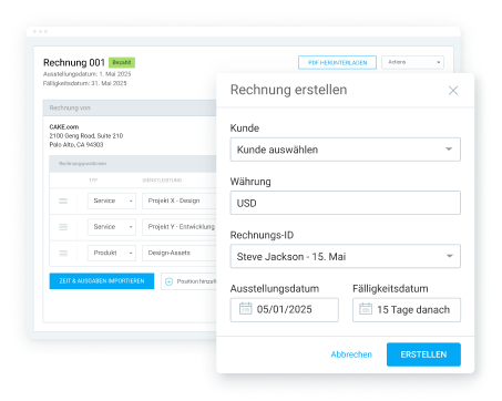 Invoice information