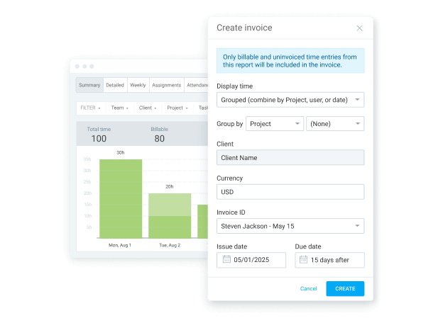 Invoice reports
