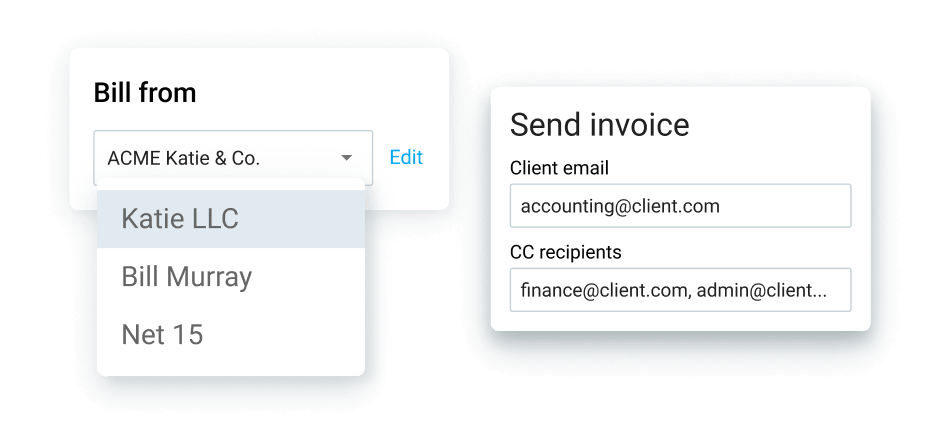 Multiple Invocing Invoicing - Clockify Features
