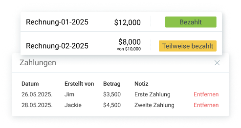 Record payment