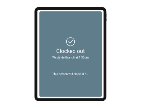 Clock out