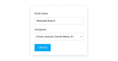 Create kiosk and assign users