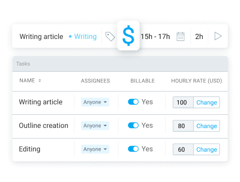 Mark as billable