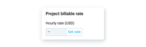 Project rate