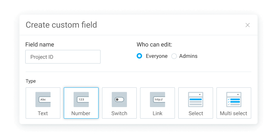Custom fields